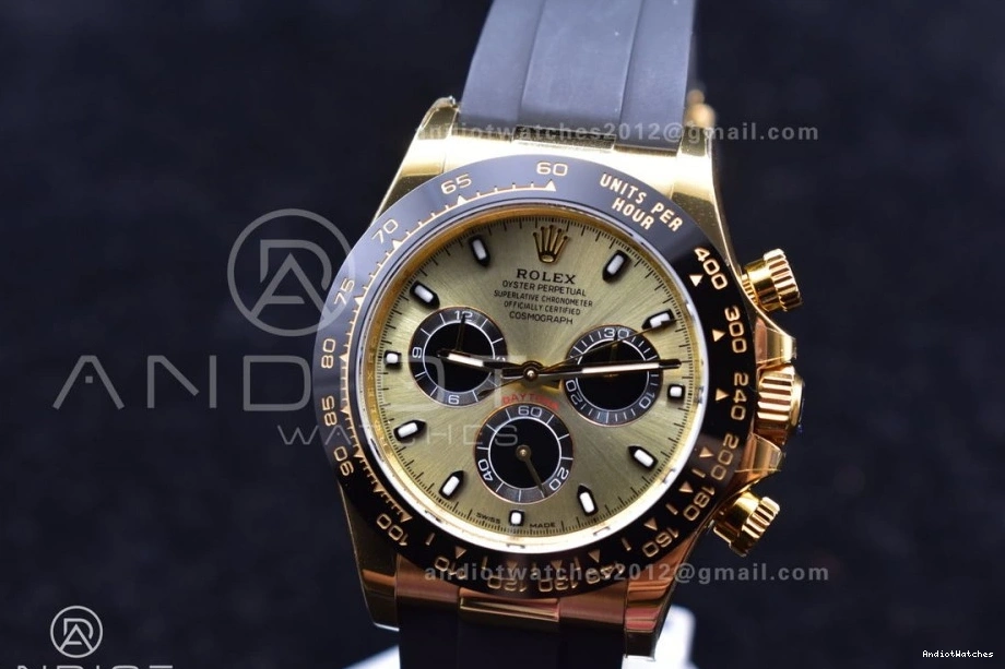 Oysterflex AllSeason Strap V Dial Edition Daytona Black 769 Diamonds SA4130 BTF Best On Rubber 116518 1:1 0205